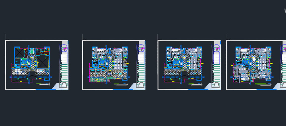 دانلود فایل اتوکد ساختمان اداری بلندمرتبه DWG | High Rise Corporate Office DWG برای AutoCAD
